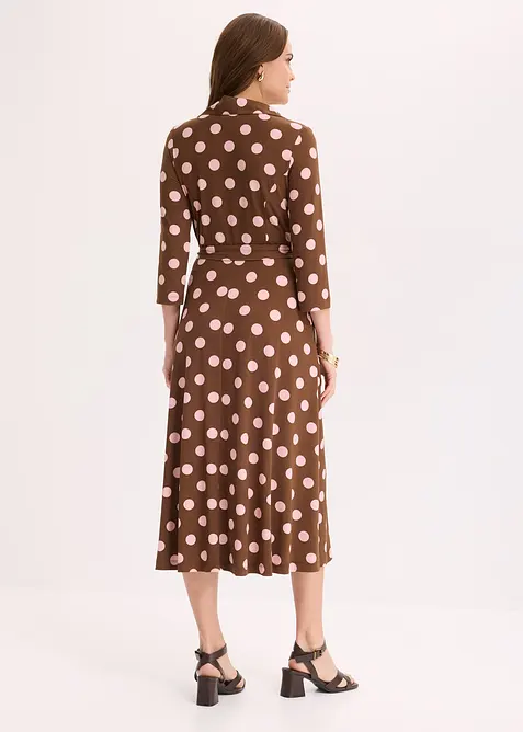 Skjortekjole med knytebelte, bonprix