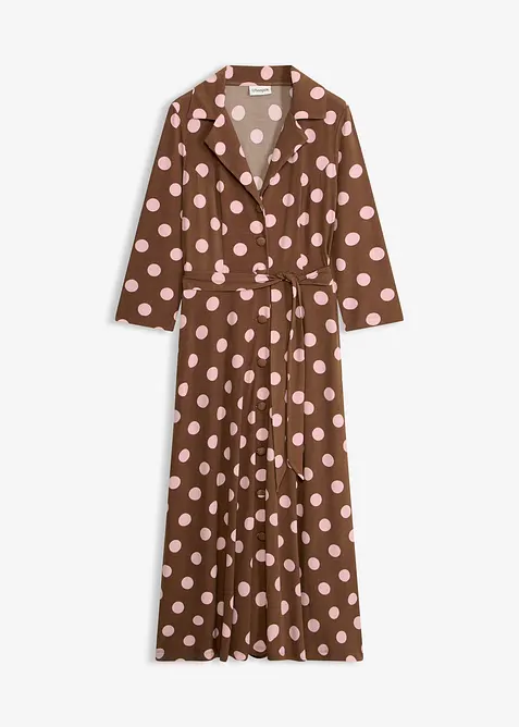 Skjortekjole med knytebelte, bonprix