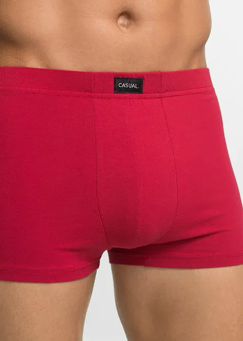 Boksershorts med bomull i ettersittende modell (3-pack), bonprix