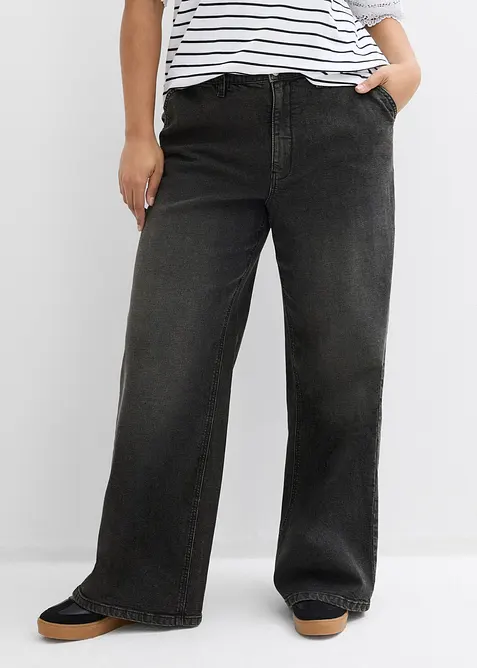 Straight-jeans Loose fit, High Waist, bonprix