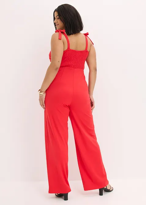 Jumpsuit med knytestropper, bonprix