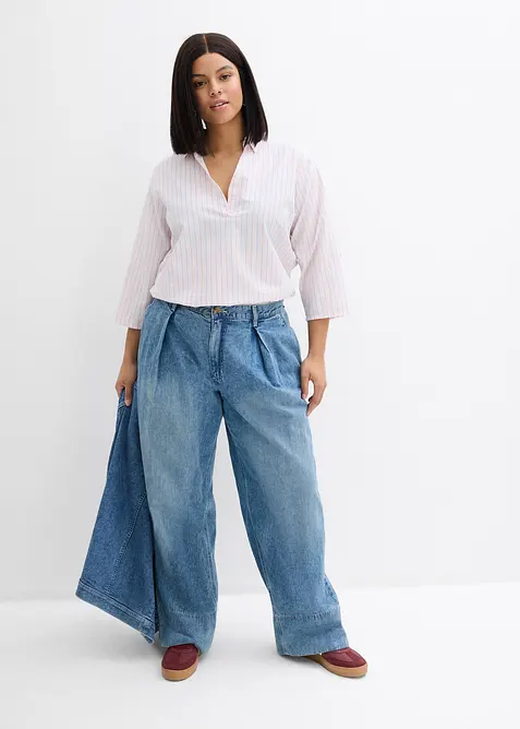 Wide Leg-jeans, High Waist, bonprix