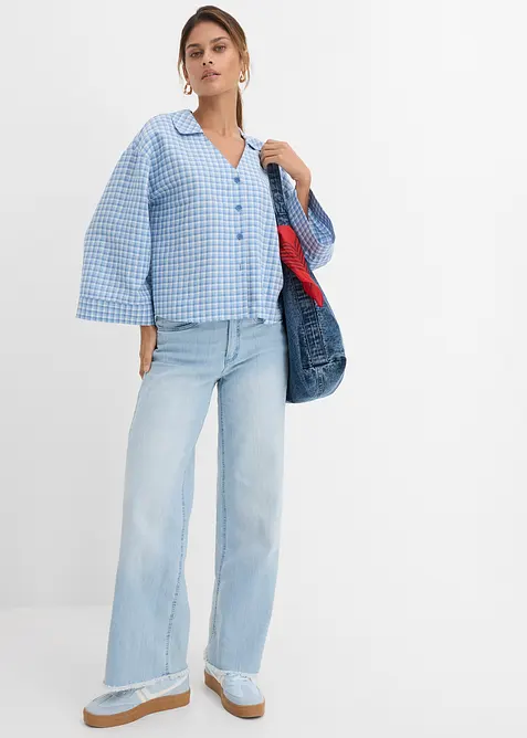 Wide Leg-jeans High Waist, bonprix