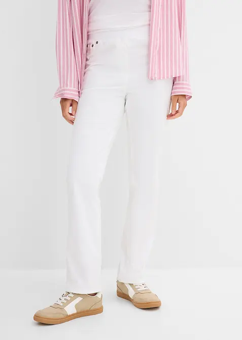 Treggings i twill i elastisk bomullsmiks, bonprix