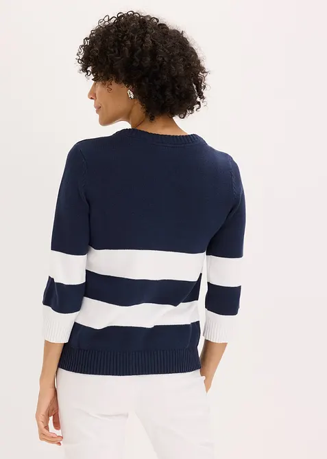 Cardigan med striper, bonprix