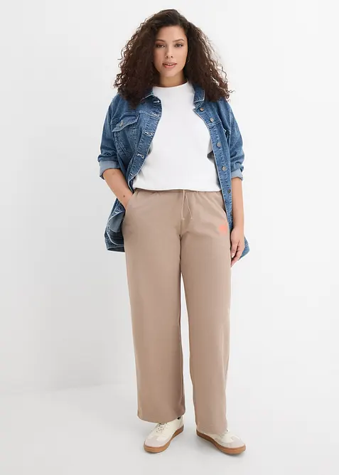 Joggebukse i 100% bomull, bonprix