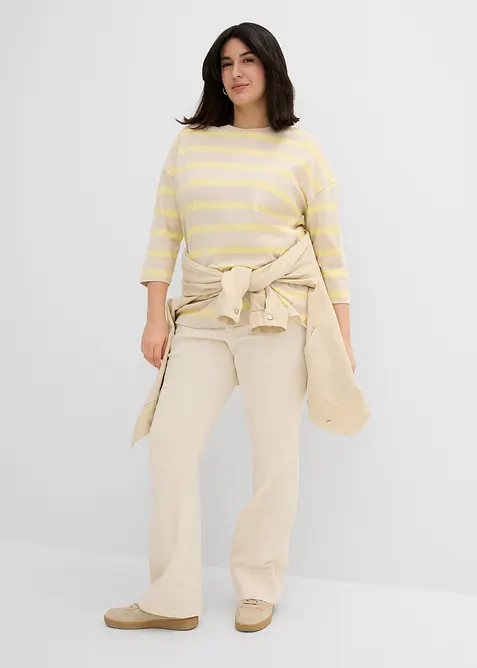 Lang topp i kraftig &oslash;kologisk bomull, bonprix