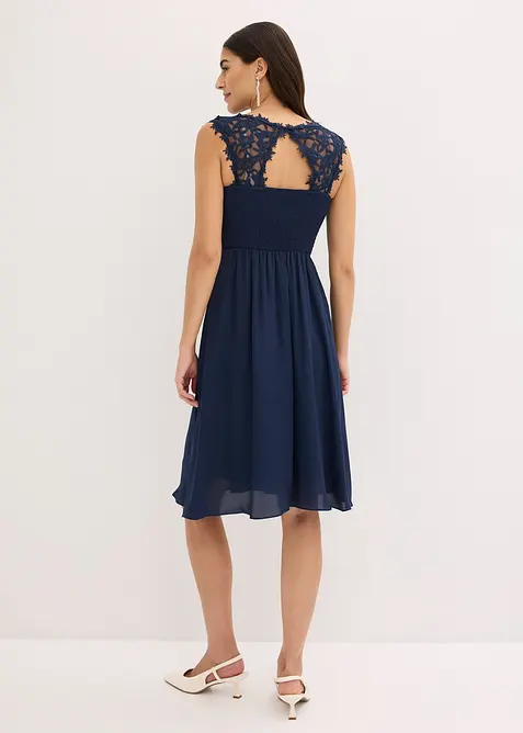 Kjole med blonder, bonprix