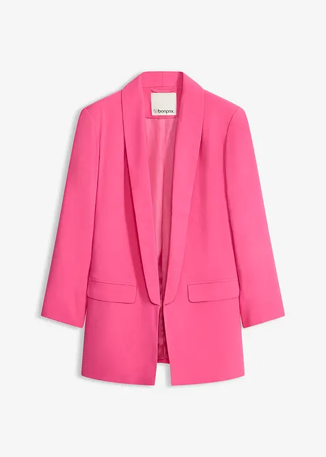 Lang blazer i viskosemiks, bonprix