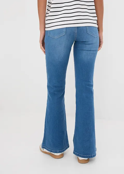 Bootcut-jeans Mid Waist, &oslash;kologisk bomull, bonprix