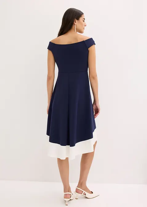 Carmen-kjole med knutedetalj, bonprix