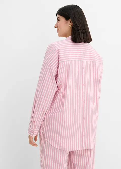 Oversized bluse i bomullspopelin, bonprix