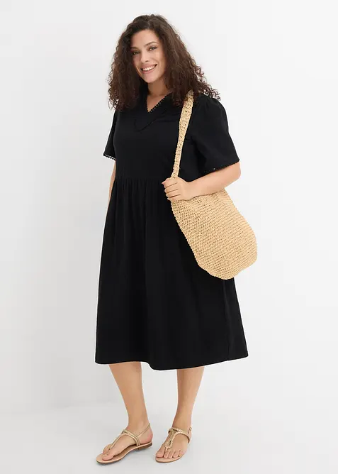 Trikotkjole i 100% bomull, bonprix