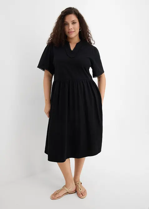 Trikotkjole i 100% bomull, bonprix