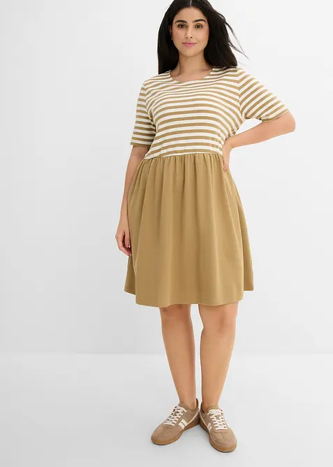 Trikotkjole i 100% bomull, bonprix