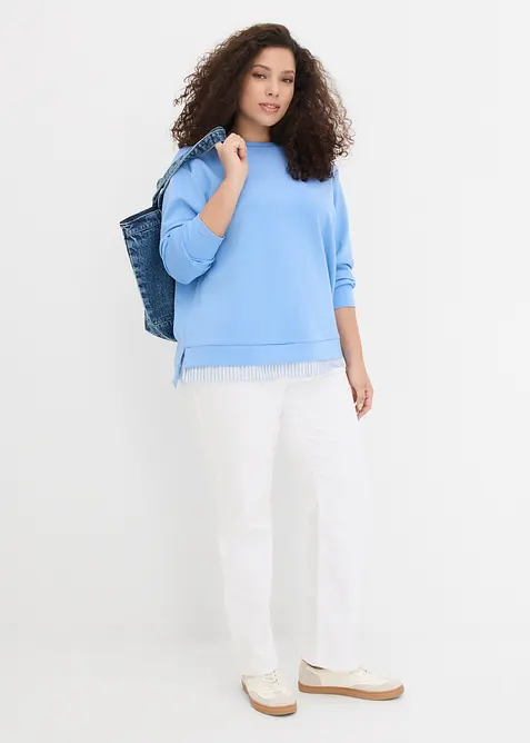 Sweatshirt i 100% bomull, bonprix