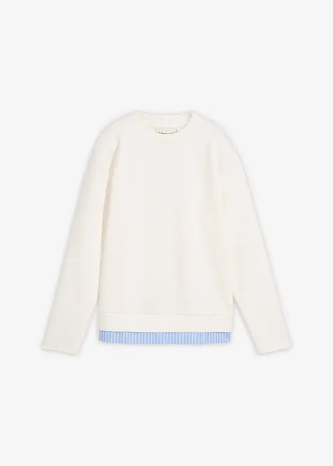 Sweatshirt med viskose, bonprix