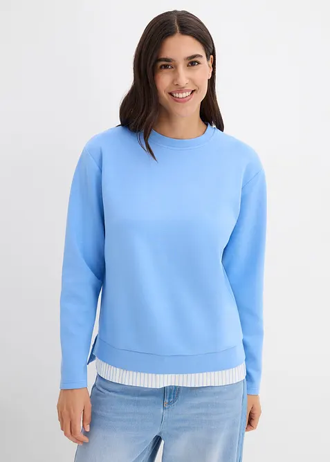 Sweatshirt i 100% bomull, bonprix
