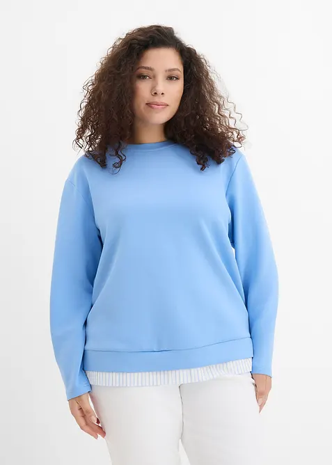 Sweatshirt i 100% bomull, bonprix