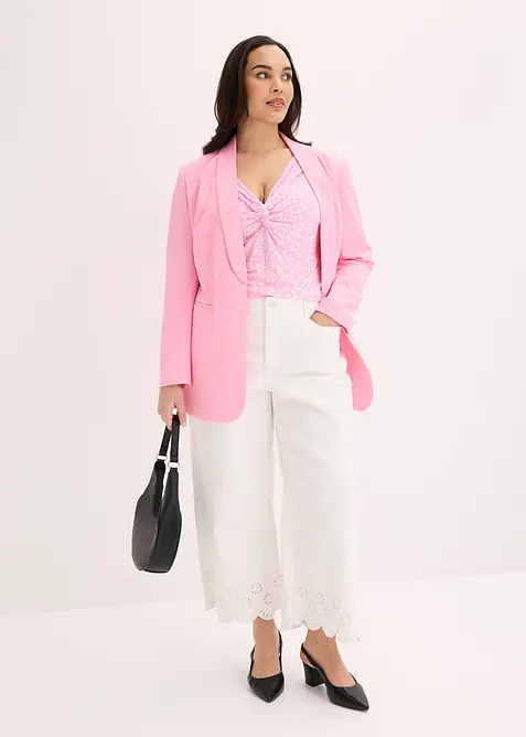 Jerseybluse i viskosemiks, bonprix