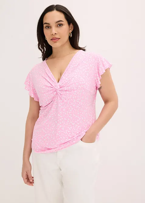 Jerseybluse i viskosemiks, bonprix