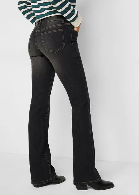 Bootcut-jeans Mid Waist, Komfort-Stretch, bonprix