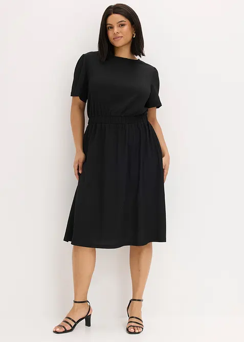 Utsvingt jerseykjole, bonprix