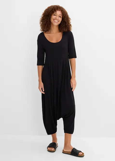 Jumpsuit i jersey i lett viskosemiks, bonprix