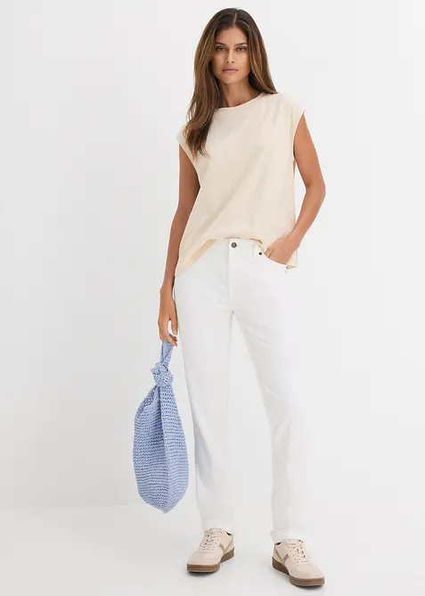 Straight-jeans Mid Waist, Stretch, bonprix
