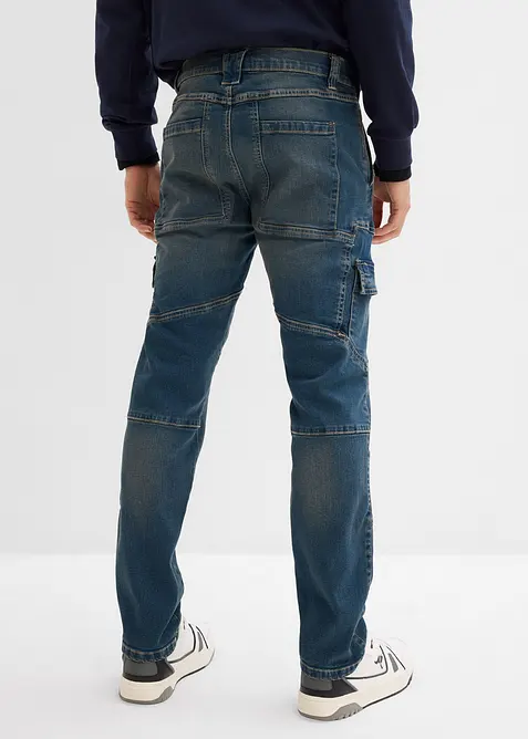 Regular Fit-cargojeans med stretch, Straight, bonprix