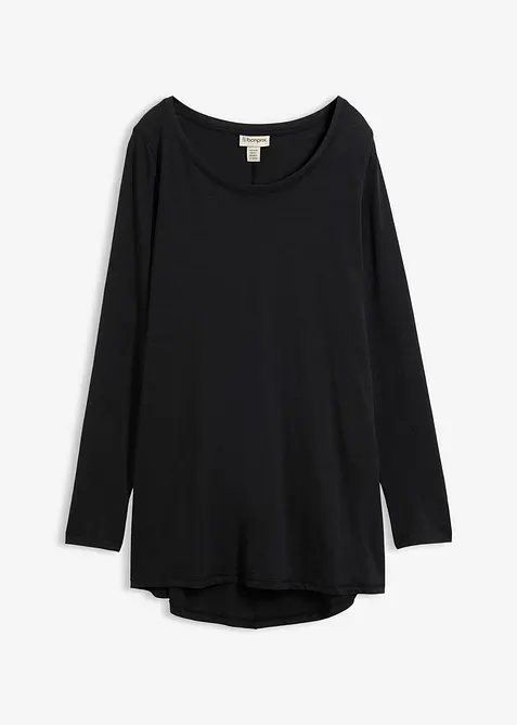 Langermet topp i 100% bomull, bonprix