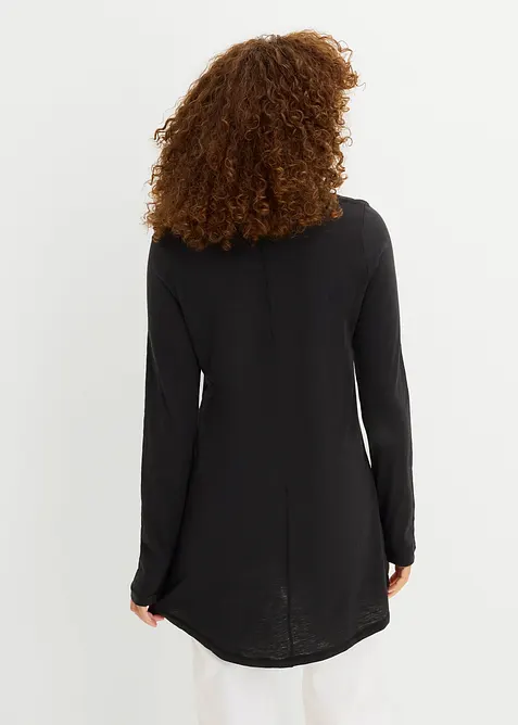 Langermet topp i 100% bomull, bonprix