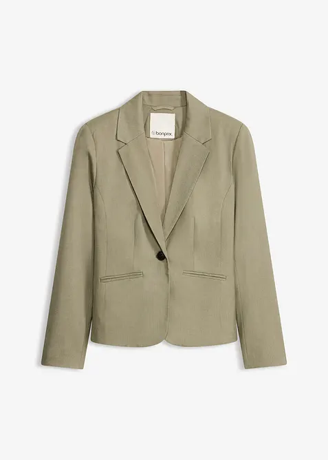 Blazer med passepoilerte lommer petite, bonprix