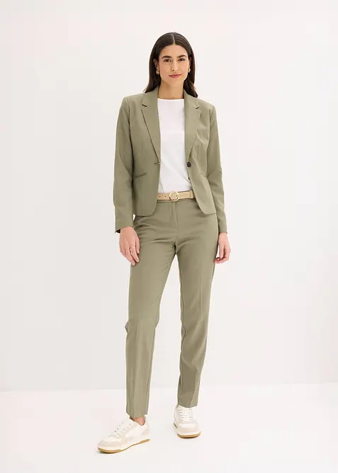 Blazer med passepoilerte lommer petite, bonprix