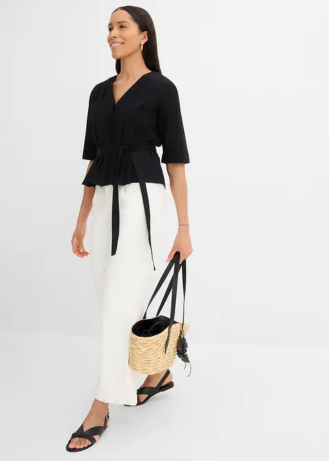 Bluse i 100% bomull, bonprix