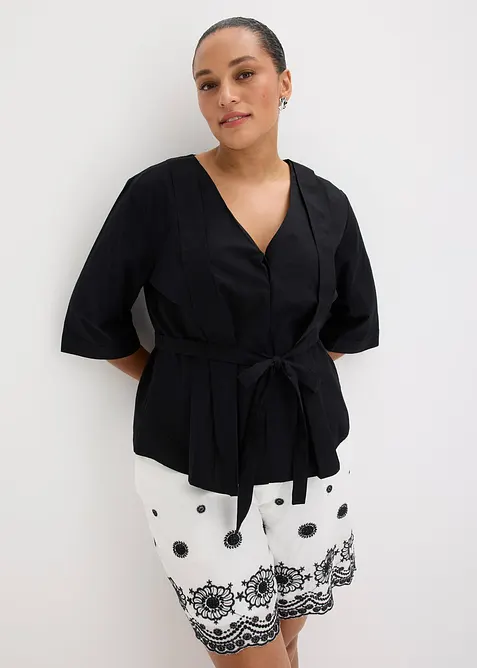 Bluse i 100% bomull, bonprix