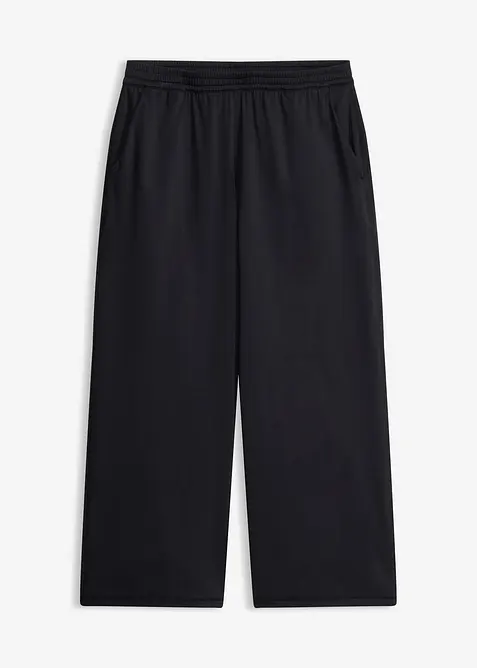 Behagelig treningsbukse med vide ben, hurtigt&oslash;rkende, bonprix