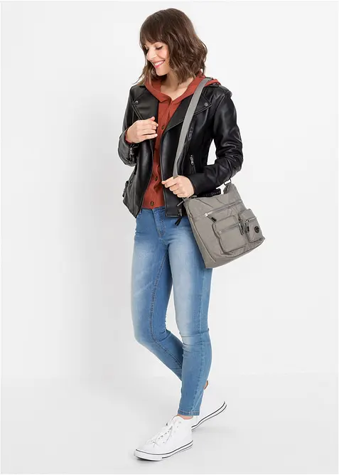 Skulderveske med utvendige rom, bonprix