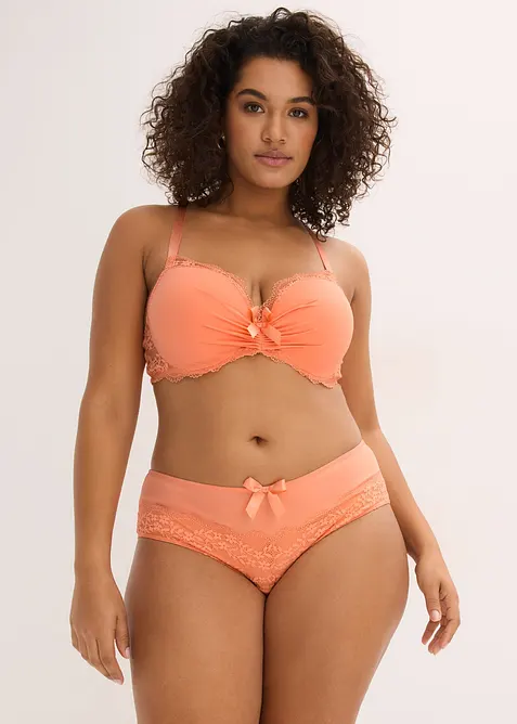 Padded-BH med blomsterblonde, bonprix