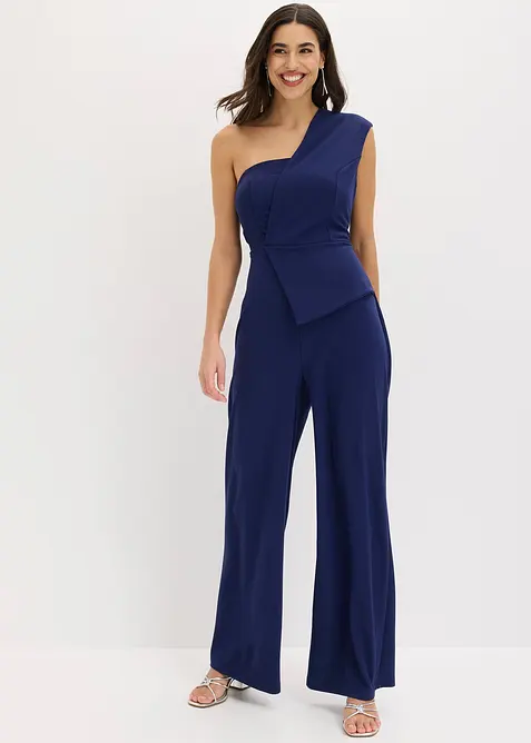 Jumpsuit i strukturert krepp, bonprix