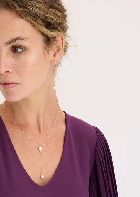 Kjede og &oslash;redobber (3-delt smykkesett), bonprix