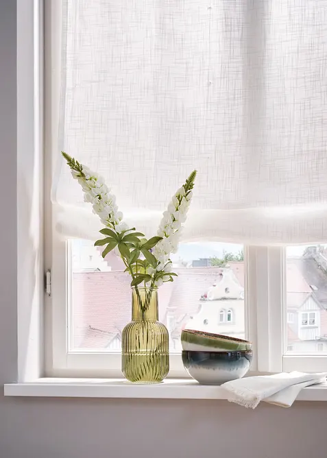 Liftgardin i linlook, bonprix