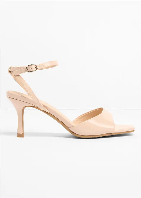 Sandaler med remmer i lakkstil, bonprix