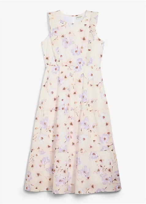 Maxikjole i 100% bomull, bonprix