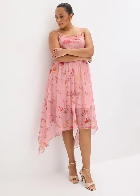 Jerseykjole av delikat mesh, bonprix