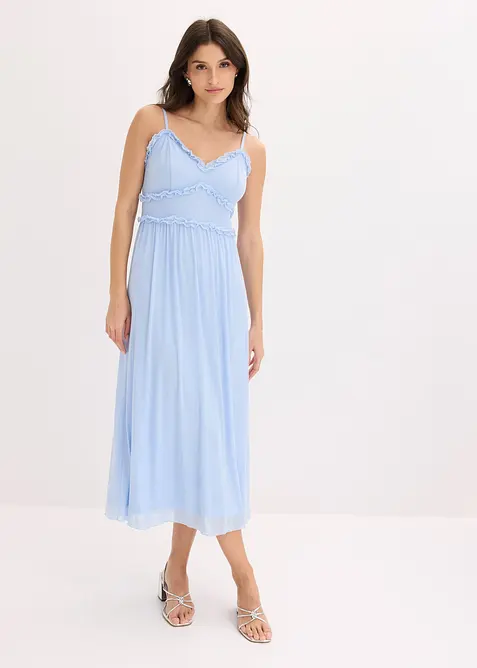 Jerseykjole i fin mesh, bonprix