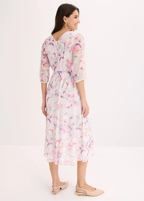 Jerseykjole av delikat mesh, bonprix