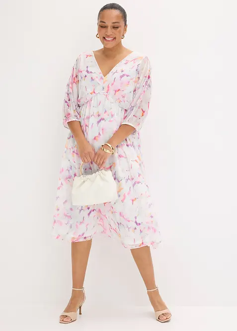 Jerseykjole av delikat mesh, bonprix