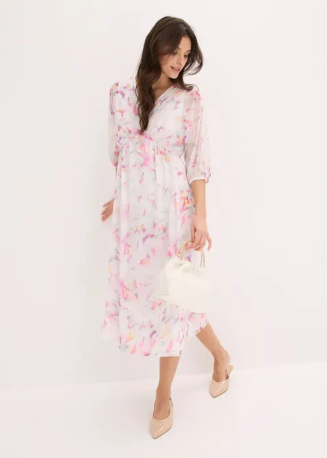 Jerseykjole av delikat mesh, bonprix