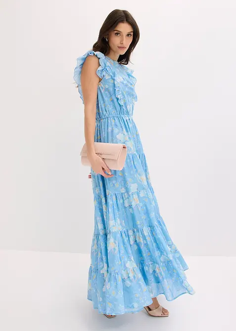 Maxikjole i 100% bomull, bonprix